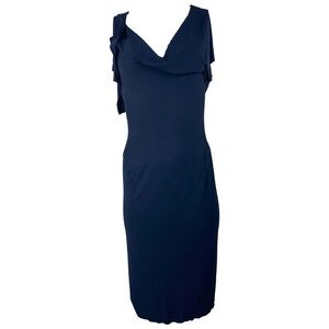 Roland Mouret Navy Midi Dress